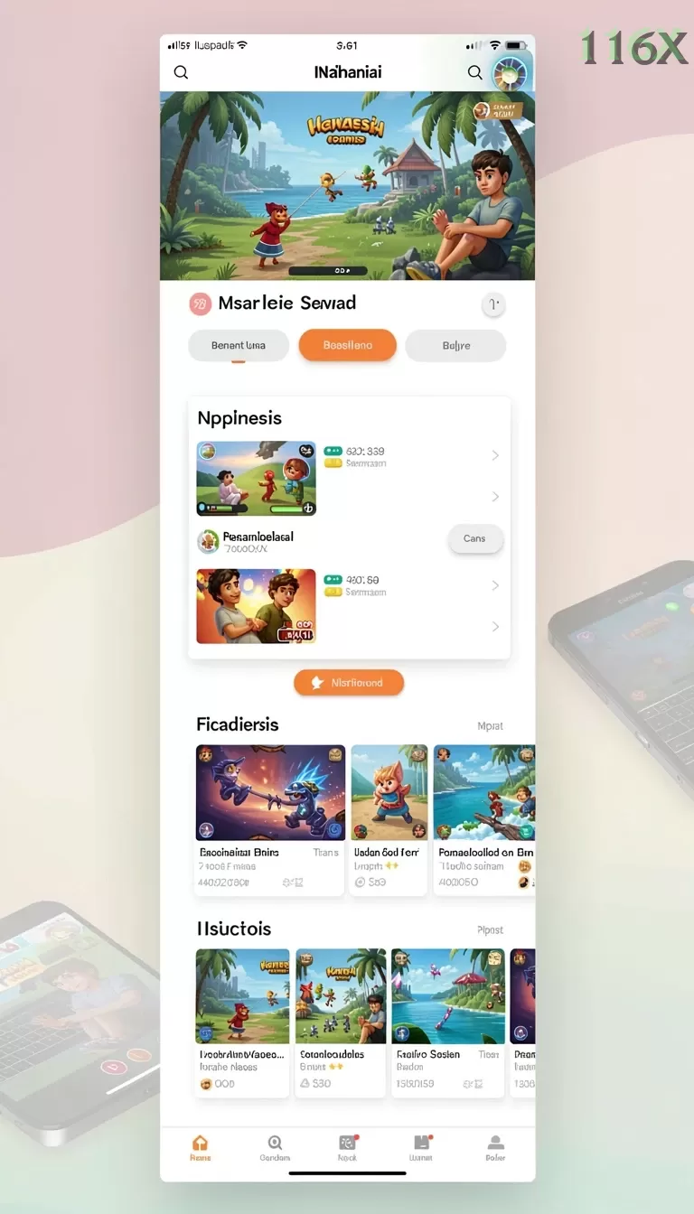 Cuplikan layar MENANGBET — menu navigasi