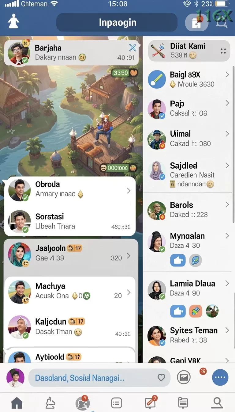 Cuplikan layar RPIDN77 — aktivitas