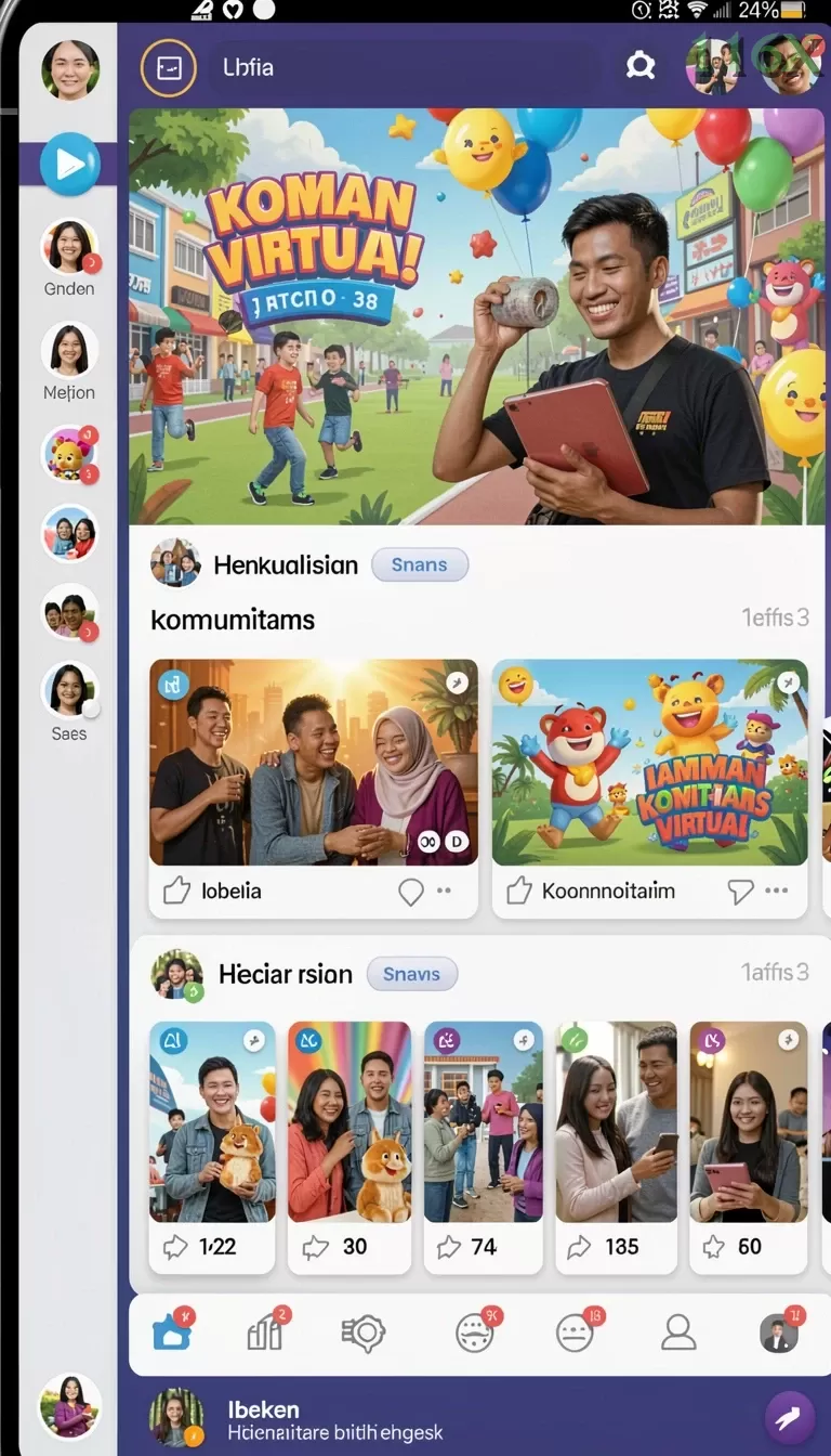 Cuplikan layar LEDAKGG — aktivitas