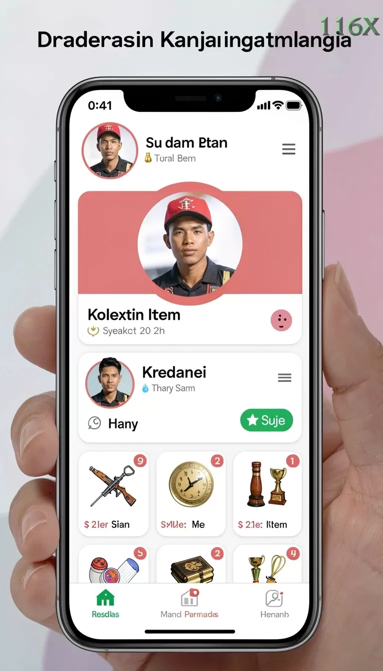 Cuplikan layar SURYA88 — menu navigasi
